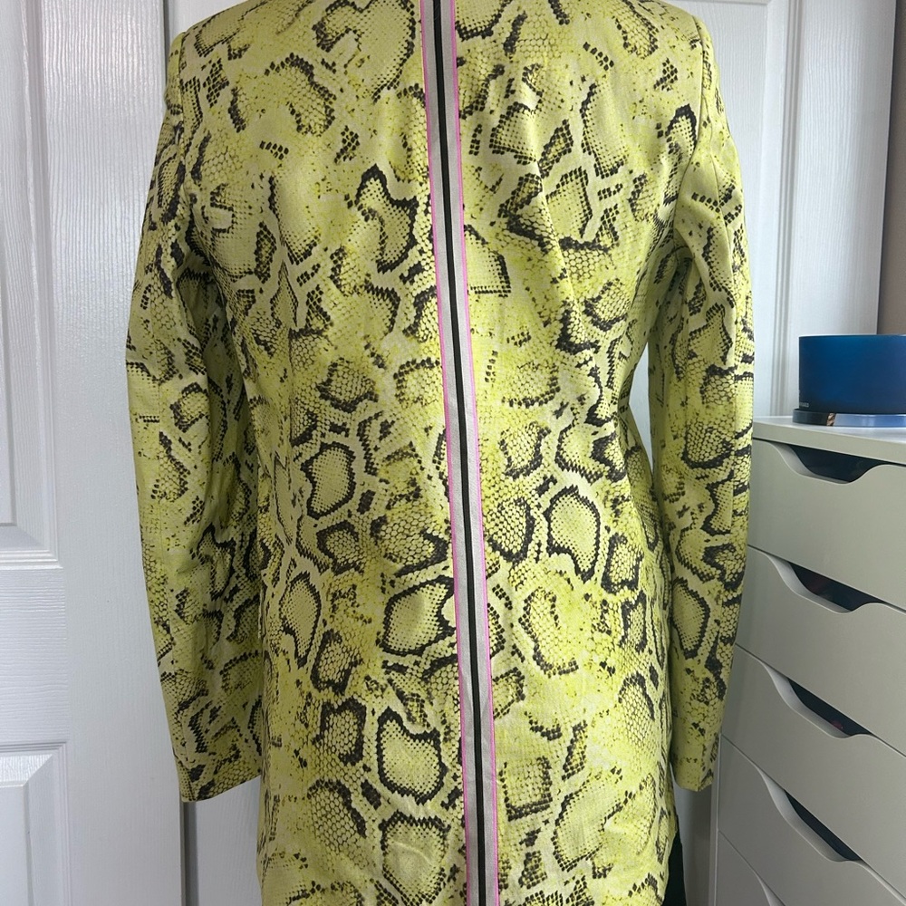 Pinko Yellow Snakeskin Print As Seen On Adrienne Bailon - Picture 4 of 11